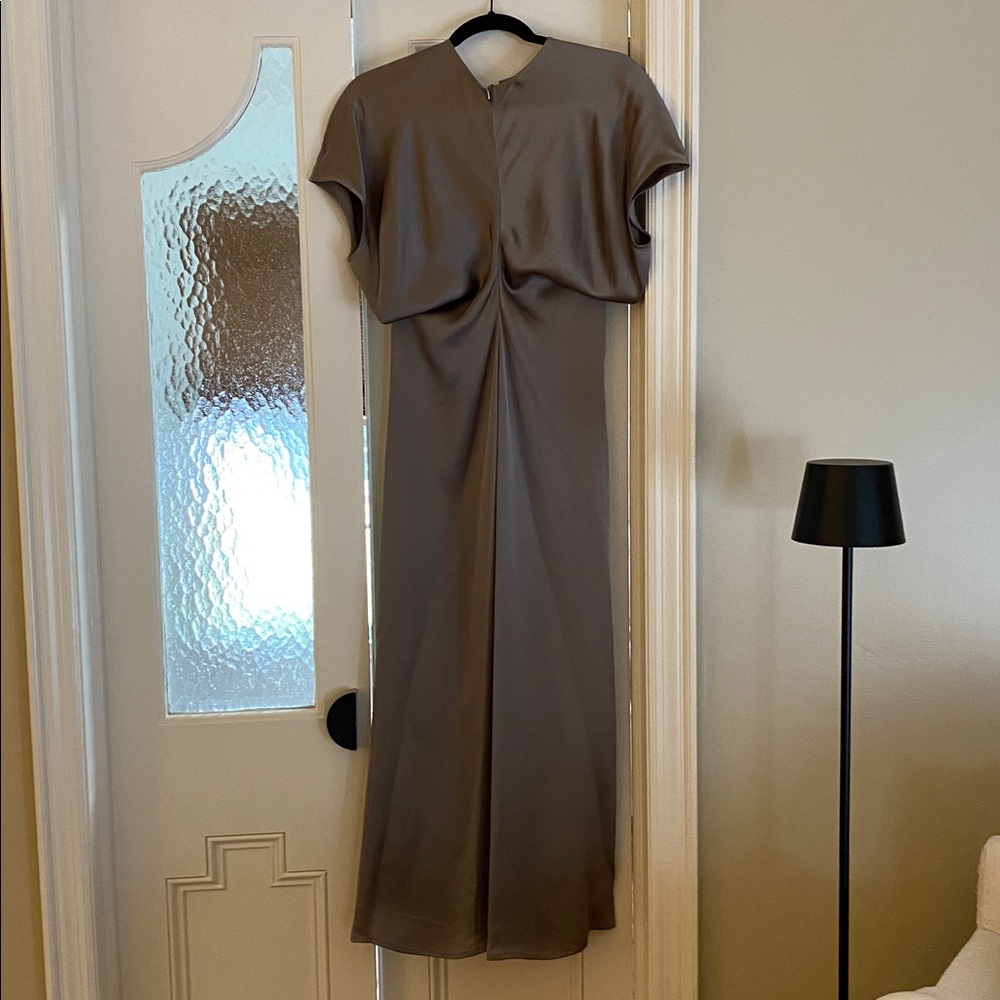 TOTEME SLOUCH WAIST MAXI DRESS 34 LN - Picture 2 of 5